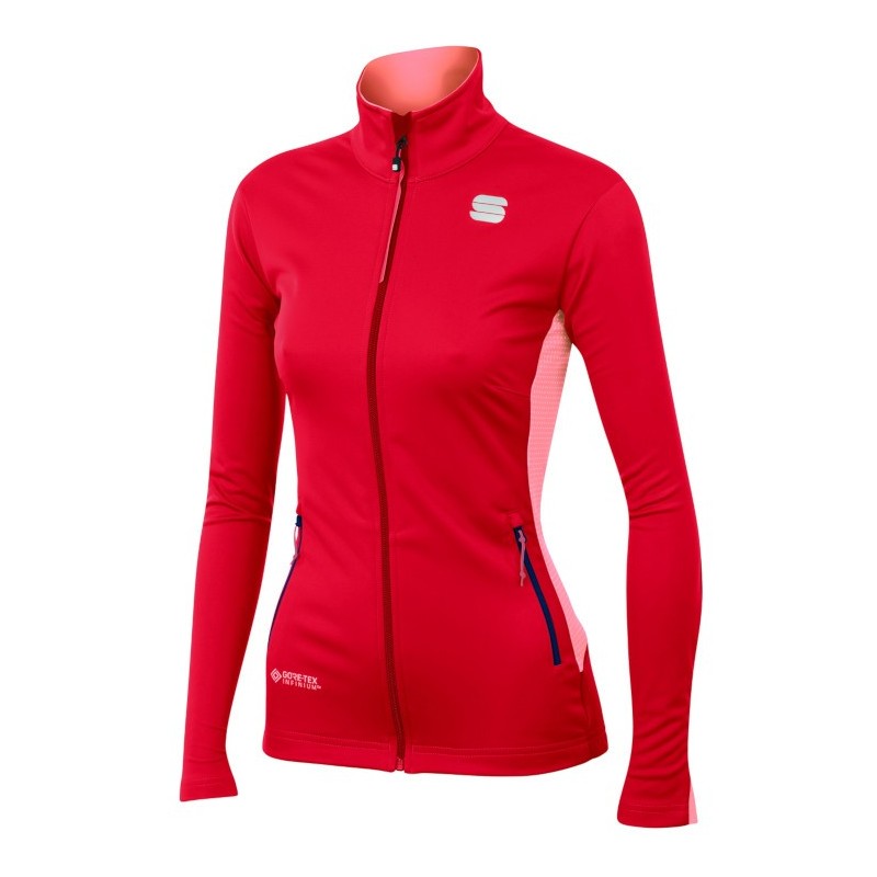 Kvinner jakke Sportful Squadra WS W Jacket rød